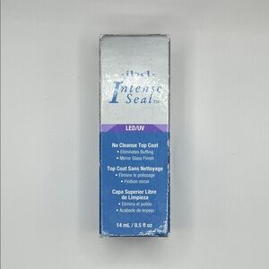 Ibd LED/UV No Cleanse Top Coat Eliminates Buffing Mirror Glass Finish